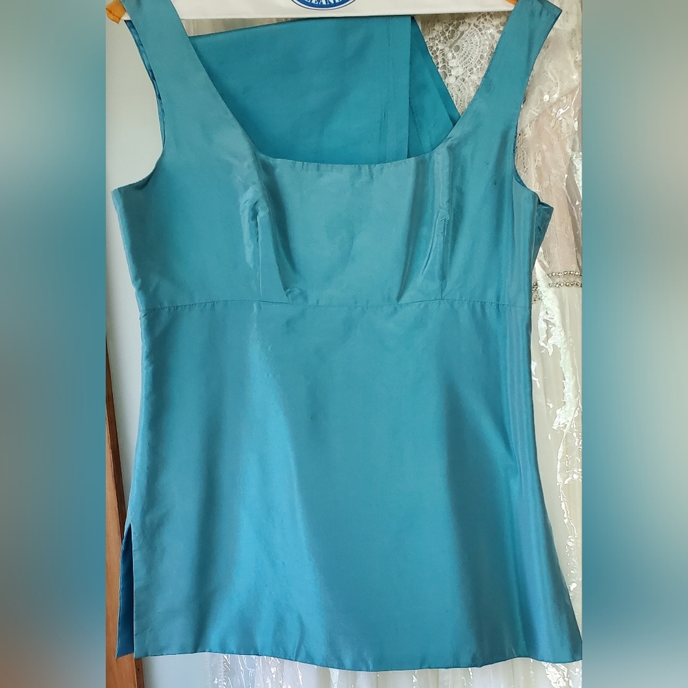 One of a kind. True vintage 50s style silk twin set
